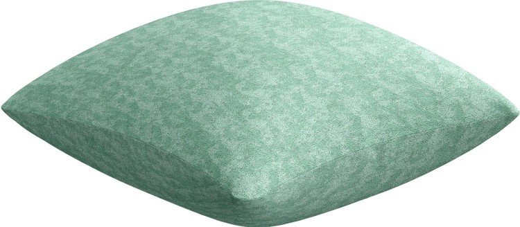 Подушка квадратная «Кортин» софт мрамор светло-зелёный